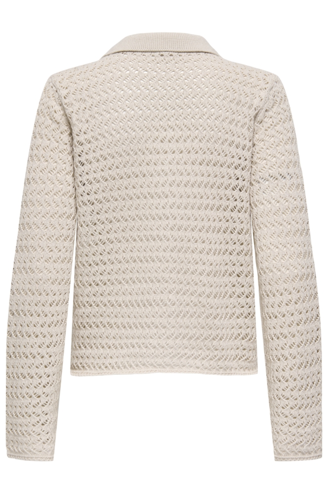 ONLLULI LS STRUCTURE POLO BUTTON KN 15360739 Pumice Stone